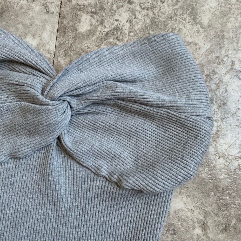Strapless Ribbed Top Size Small - Picture 2 of 5